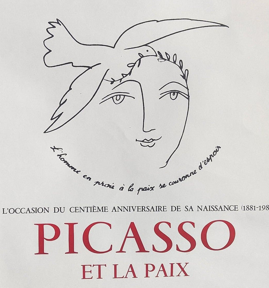 Image traitée - Affiche exposition Picasso et la paix-Mourlot
