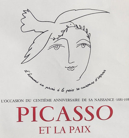 Image traitée - Affiche exposition Picasso et la paix-Mourlot