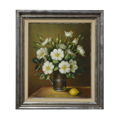 Nature morte au citron huile sur toile B. Ullochmak nature morte fruit art moderne