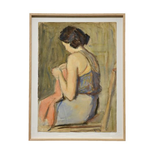 Femme Cousant - Weinbaum Abraham