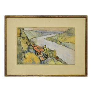 River Landscape - Antral Louis Robert