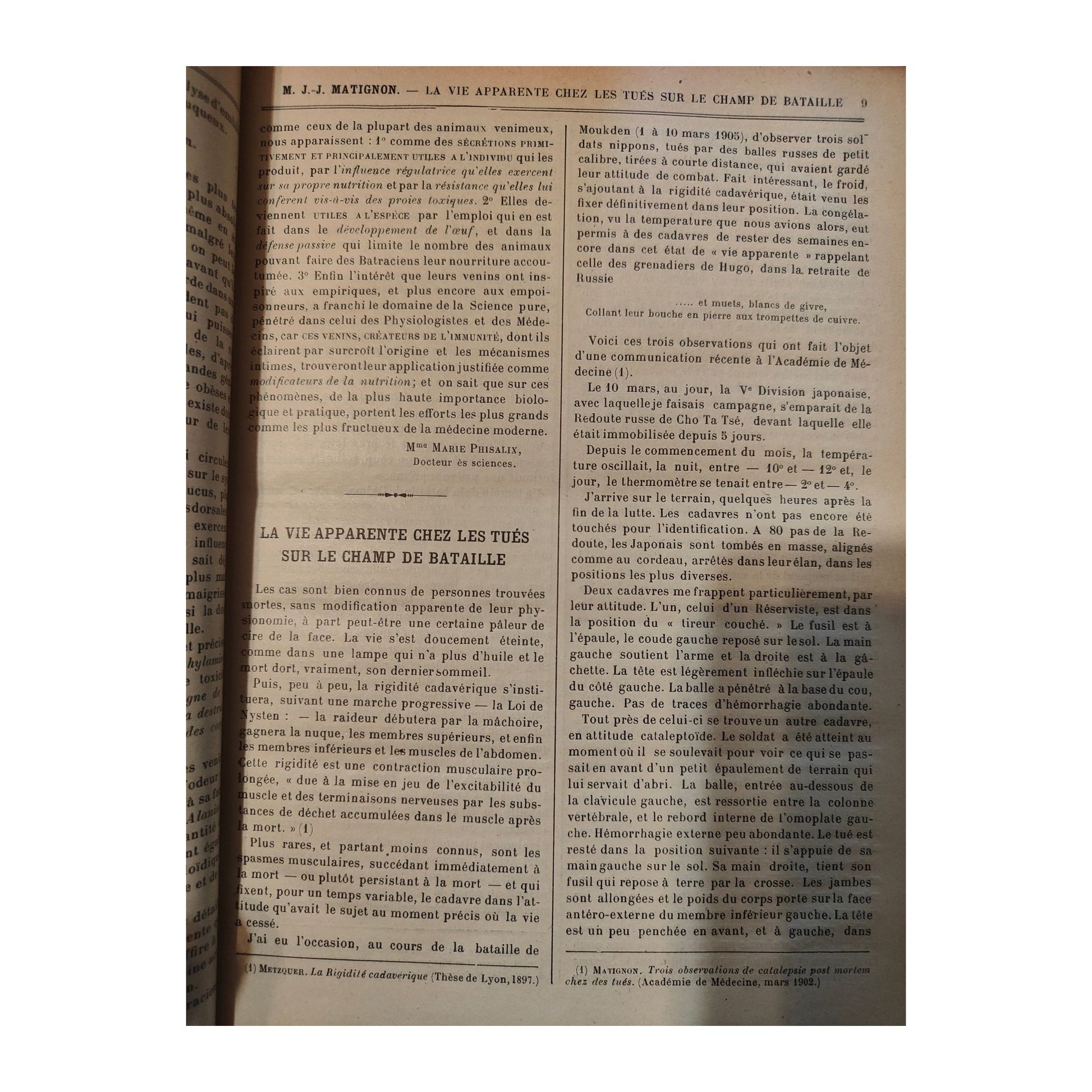 Volume relié de La Revue Scientifique, 2e semestre 1910, revue ancienne avec articles sur médecine, Titanic, armées et colonisation africaine.