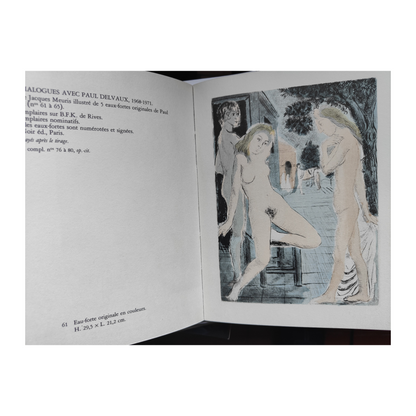 Catalogue Œuvre gravée 1972-1975 gravure Paul Delvaux collection d'œuvres art graphique contemporain
