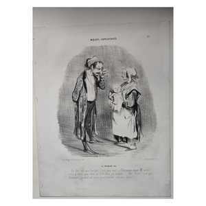 Marital Morals, The First Born - Honoré Daumier