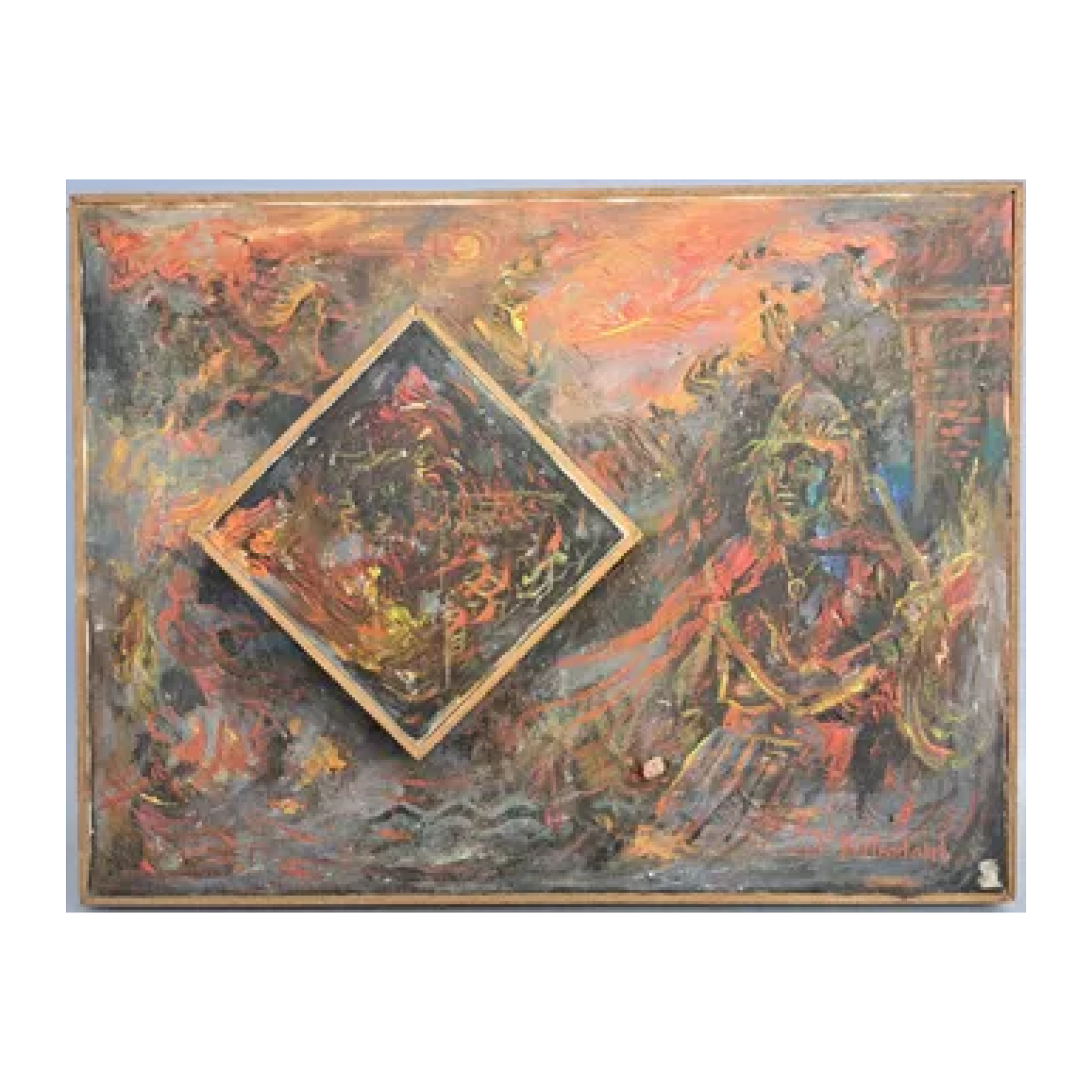 Hommage à Vercingétorix huile mixte Lloyd Manford Herfindahl art historique français 1922 46x61 cm 450 euros