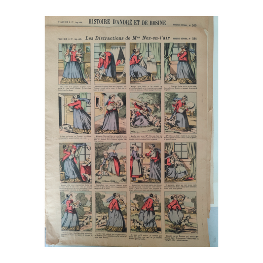 Image d'Épinal Pellerin gravure populaire française XIXe siècle folklore authentique
