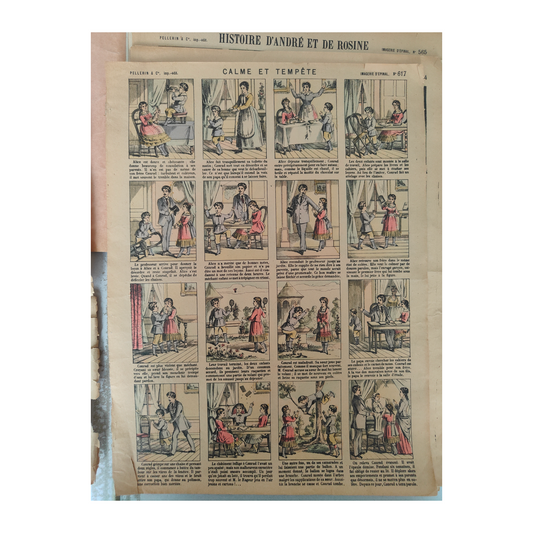 Image d'Épinal Pellerin gravure populaire française XIXe siècle folklore authentique
