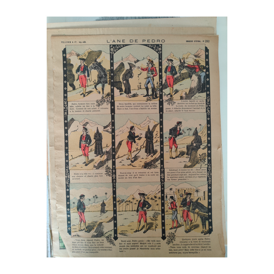 Image d'Épinal Pellerin gravure populaire française XIXe siècle folklore authentique
