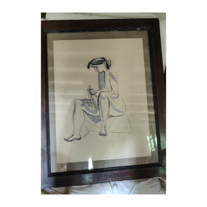 Woman Sewing - Kinder Hans