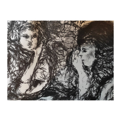 Image traitée - les deux amies_ David Azuz (1942-2014)