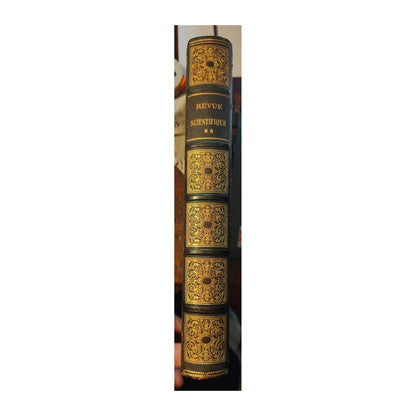 Volume relié de La Revue Scientifique, 2e semestre 1910, revue ancienne avec articles sur médecine, Titanic, armées et colonisation africaine.
