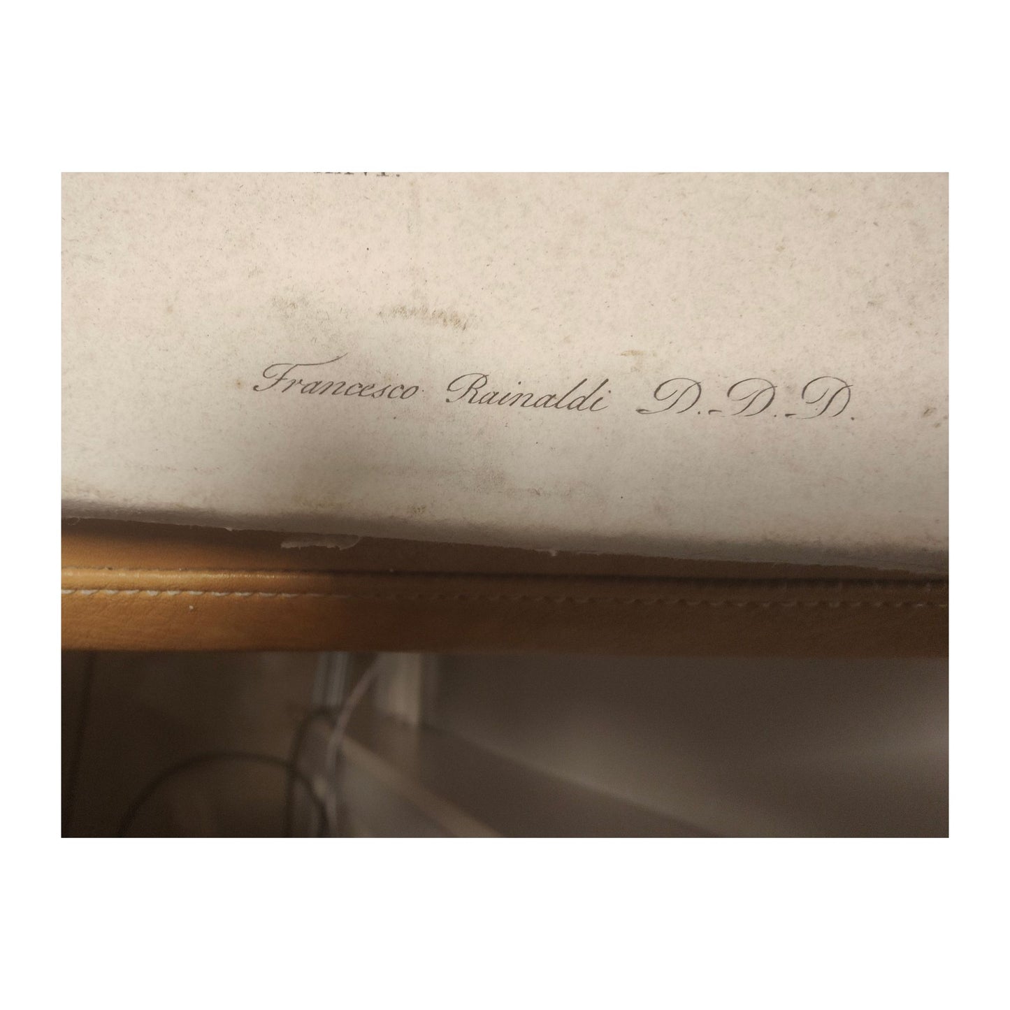 Gravure début XIXᵉ La Cène d’après Léonard de Vinci, dessin Matteini, gravure Rainaldi, impression Antonj à Rome, grande estampe contrecollée sur carton.