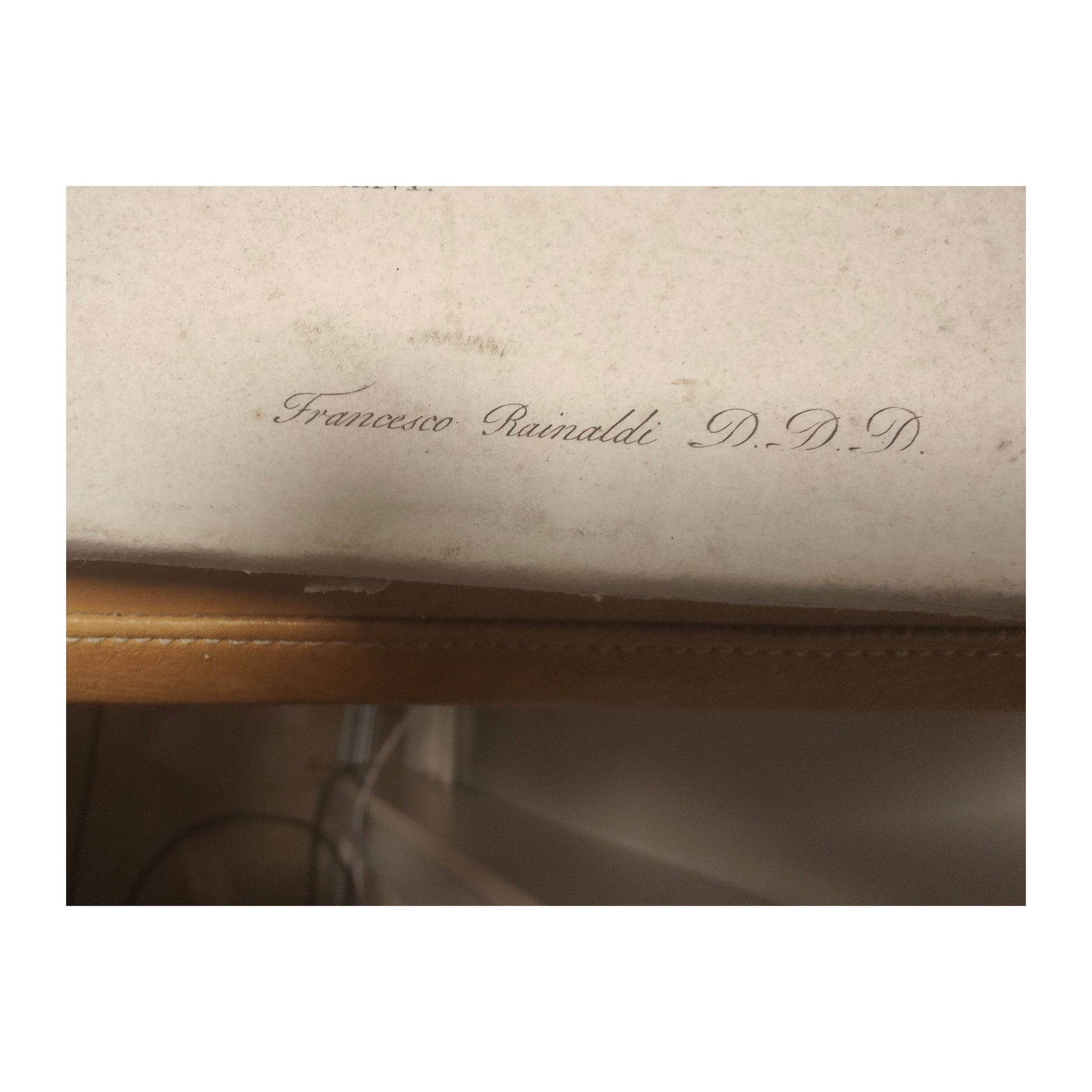 Gravure début XIXᵉ La Cène d’après Léonard de Vinci, dessin Matteini, gravure Rainaldi, impression Antonj à Rome, grande estampe contrecollée sur carton.