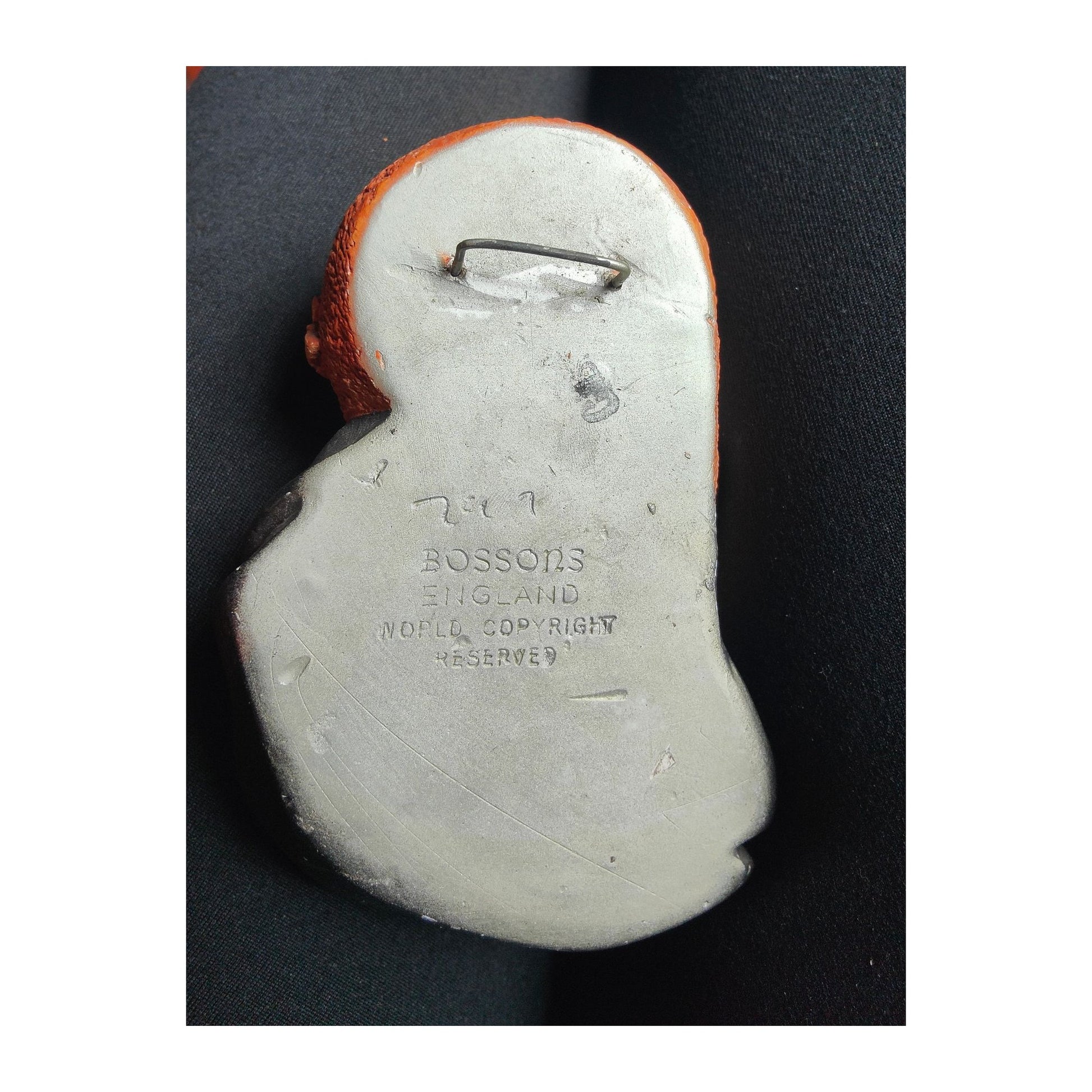 Figurine Bossons Uriah Heep 1964, personnage de Dickens en plâtre peint par Fred Wright, pièce authentique et rare, très prisée des collectionneurs.