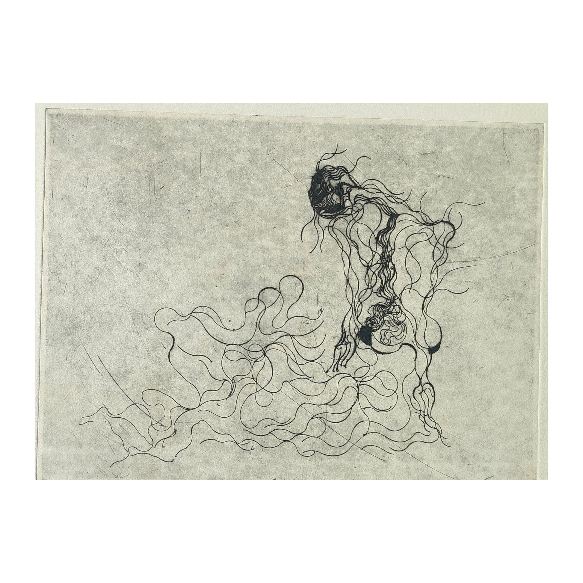 Image traitée - femme et enfant-Serge Kantorowitz