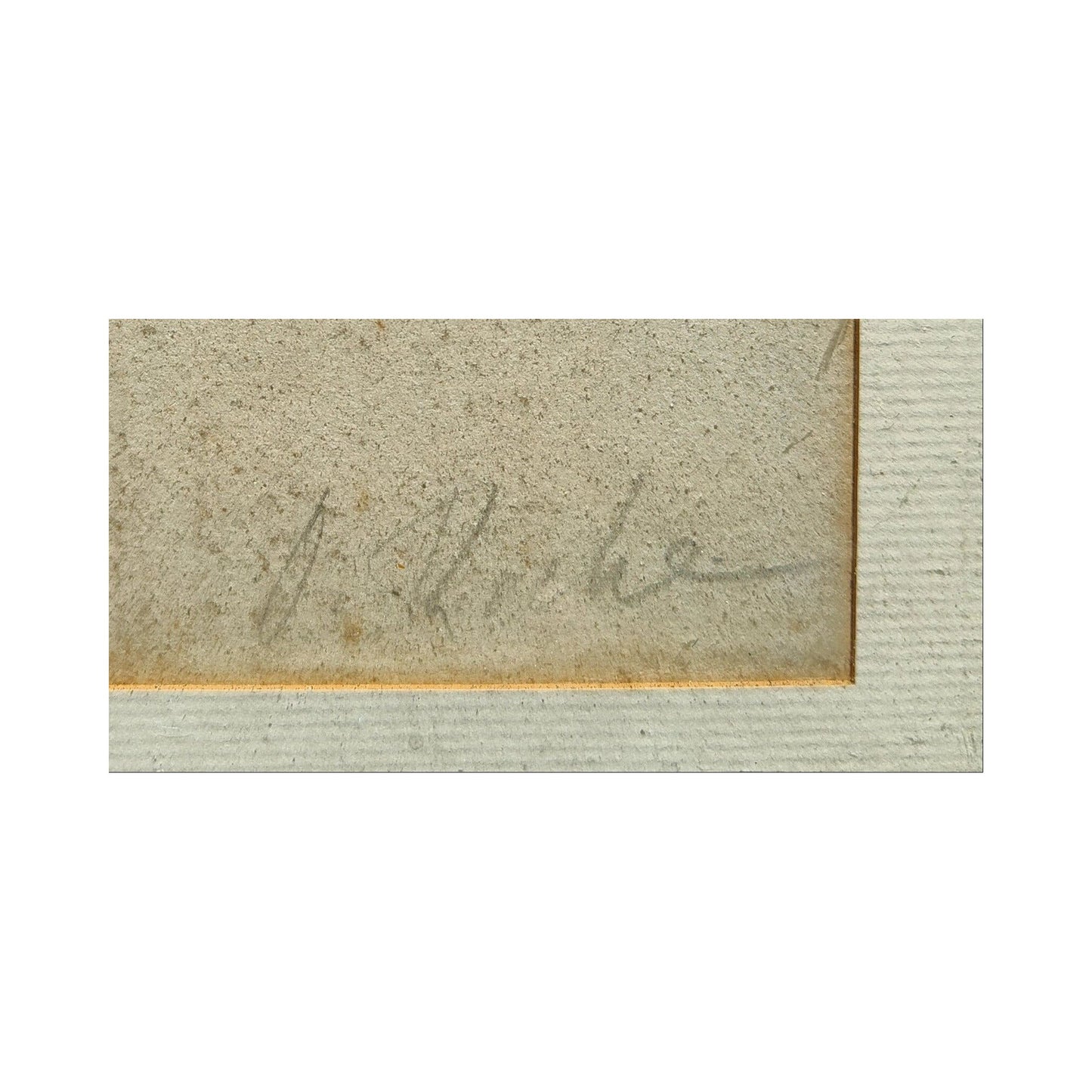 Image traitée - Portrait au crayon signature non reconnue