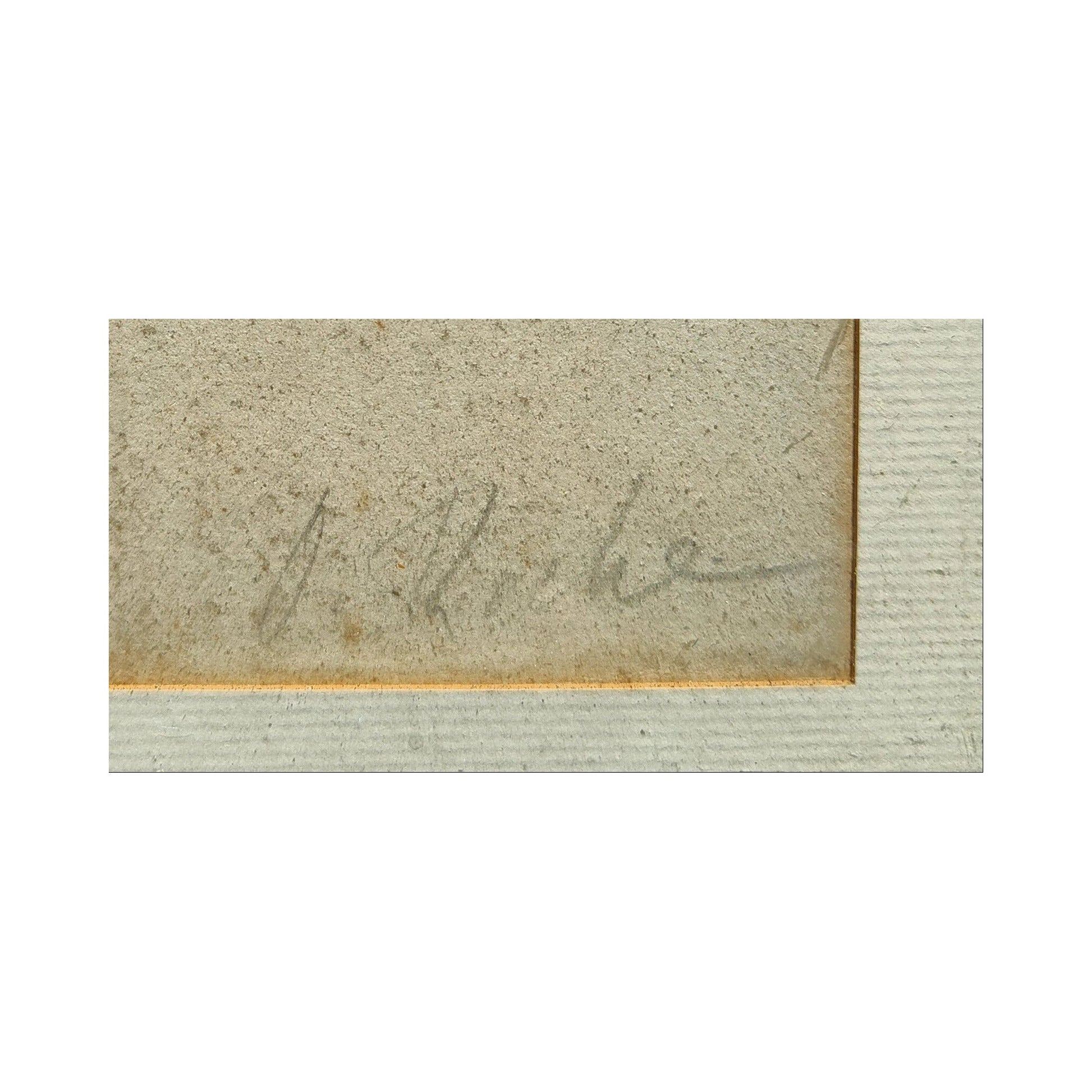 Image traitée - Portrait au crayon signature non reconnue