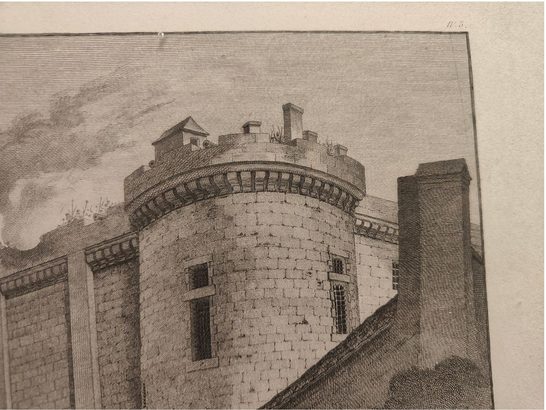 Image traitée - La prise de la Bastille -gravure C Chardon