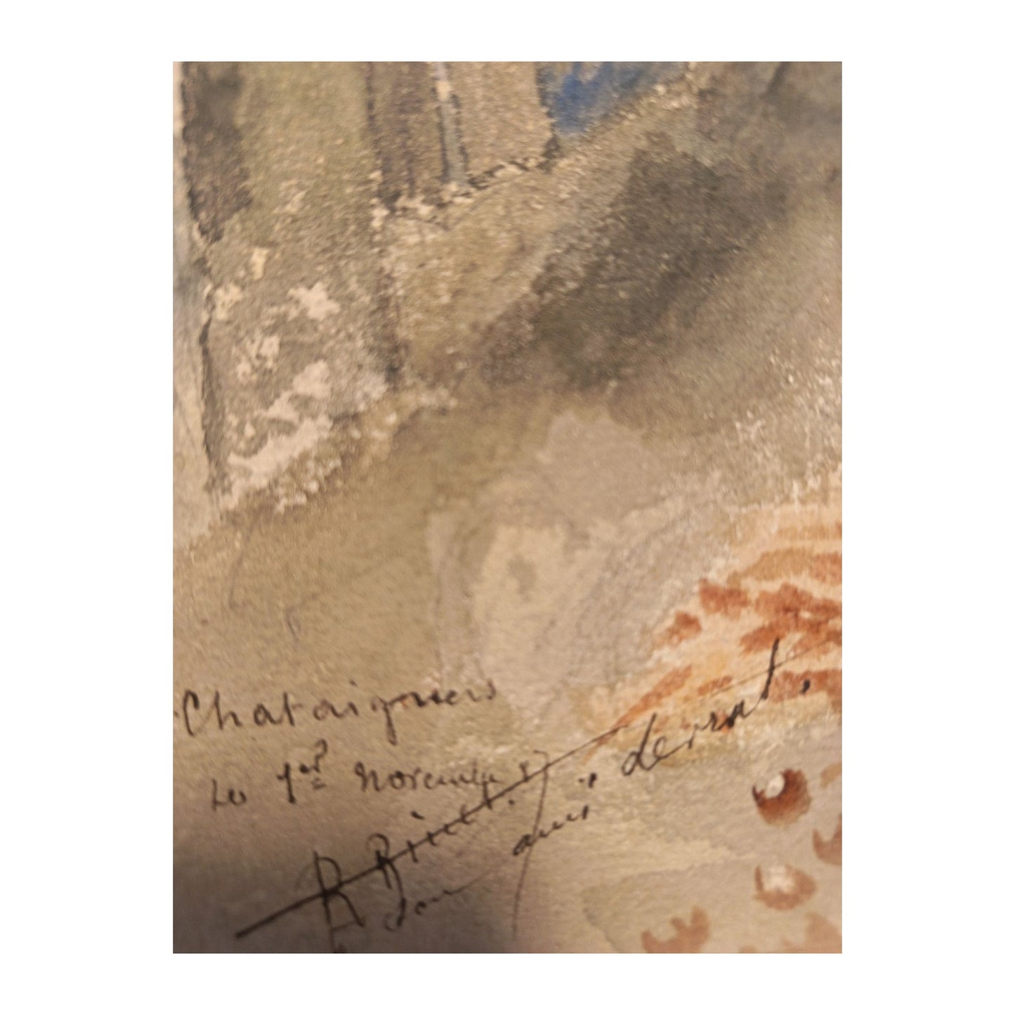 Image traitée - les chataigniers- René Binet (1866-1911)-aquarelle