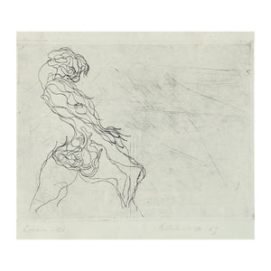 Femme debout de profil-Serge Kantorowitz