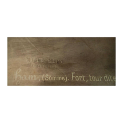 Image traitée - Photographie 1887- cachet de Mieusement- Fort de Ham- Tour du connétable.