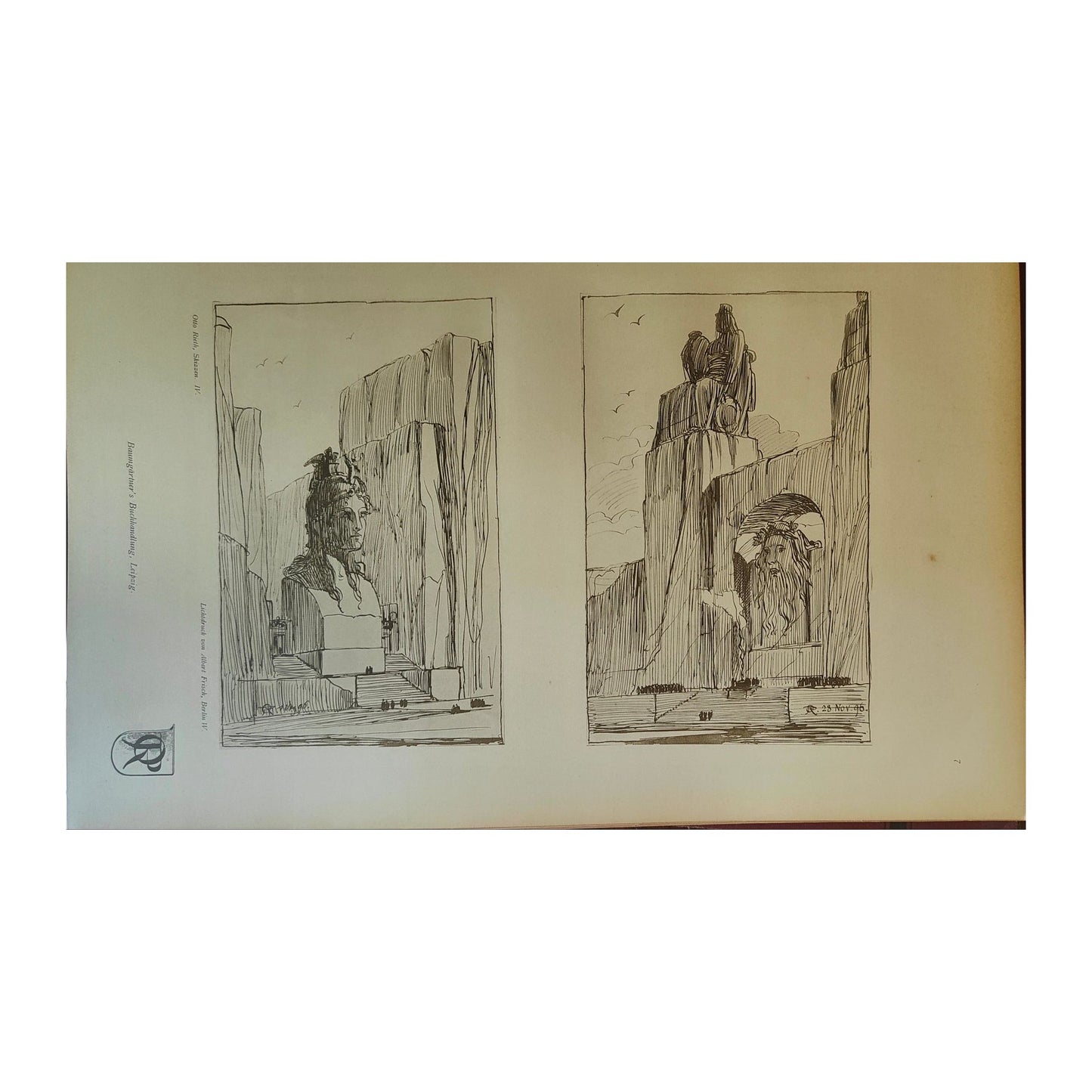 Image traitée - Skizzen von OTTO RIETH. (1858-1911) vier folgen
