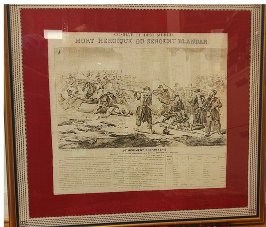 Image traitée - Mouchoir commémoratif – Béni‑Méred (1842)