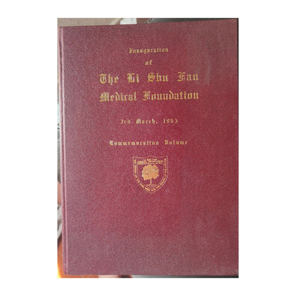 Image traitée - Volume Commémoratif RARE (1963) – Inauguration Li Shu Fan Medical Foundation (Hong Kong / USA Mayo Clinic)
