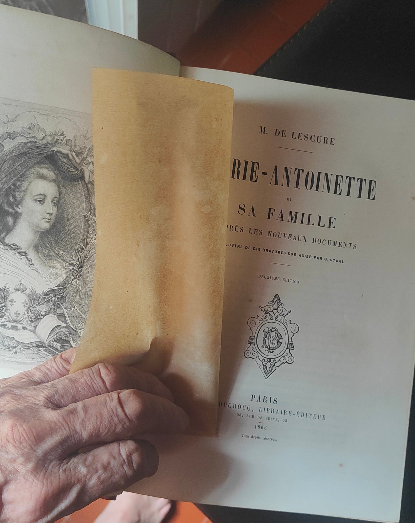 Marie-Antoinette et sa Famille  Mathurin de Lescure  Paris, Ducrocq, Libraire-Éditeur, 1866