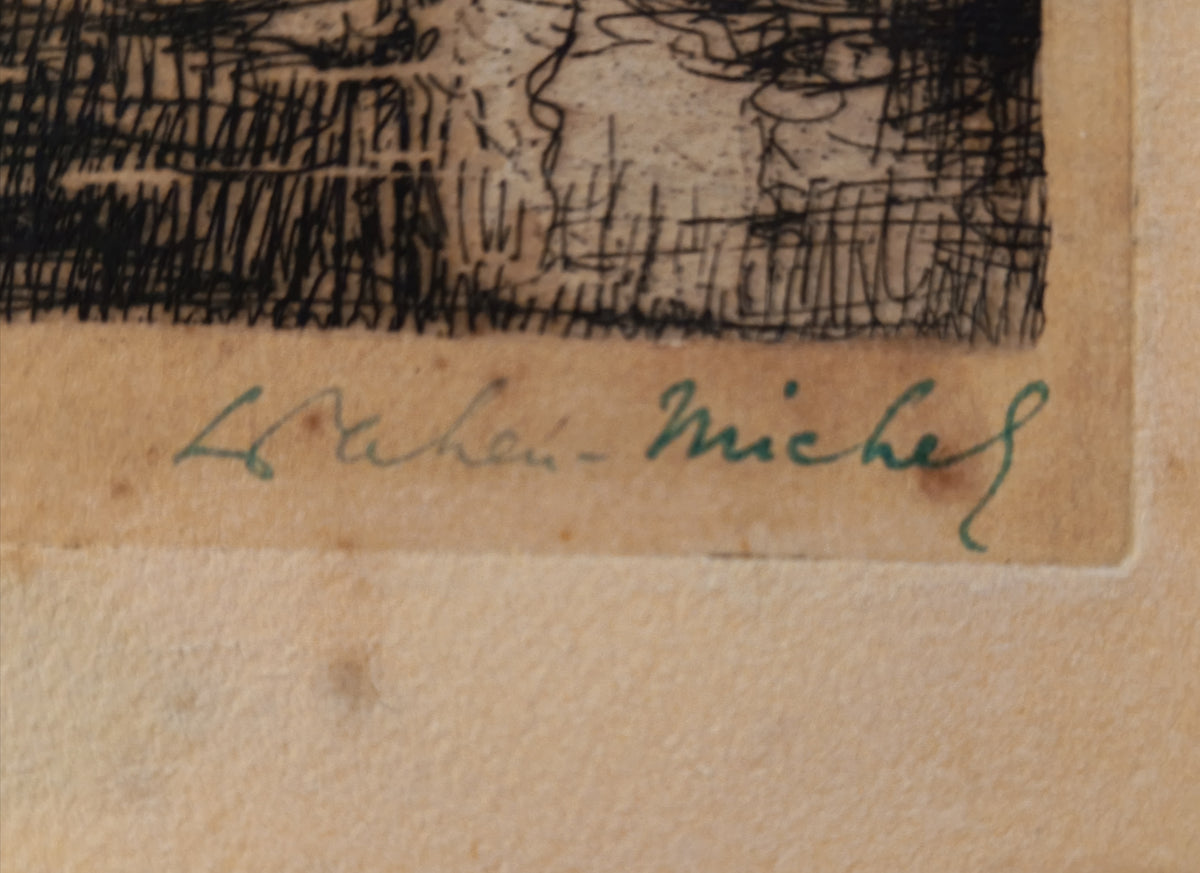Lucien CAHEN-MICHEL (1888-1979) – La Mare aux Fées (1933) eau-forte.