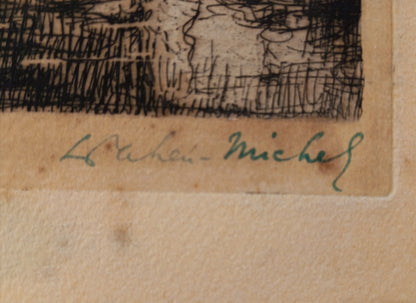 Lucien CAHEN-MICHEL (1888-1979) – La Mare aux Fées (1933) eau-forte.