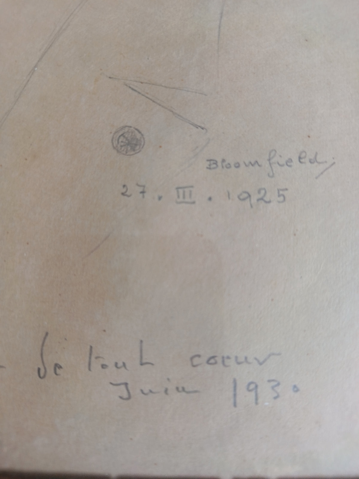Portrait d'Alfred Cortot-dessin au crayon-Harry Bloomfield (1883-1941)