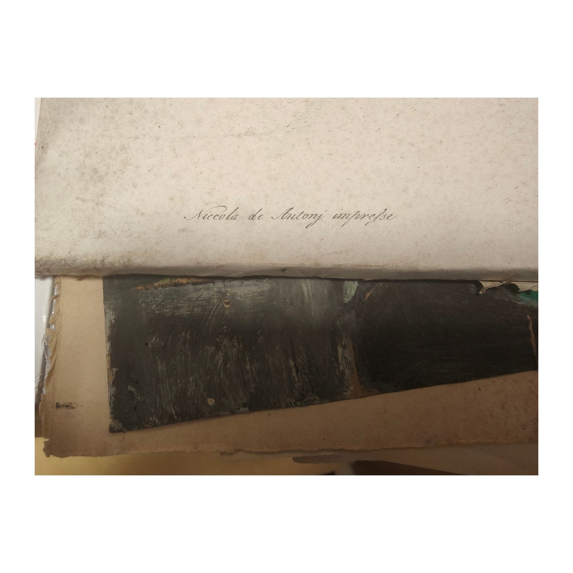 Gravure début XIXᵉ La Cène d’après Léonard de Vinci, dessin Matteini, gravure Rainaldi, impression Antonj à Rome, grande estampe contrecollée sur carton.