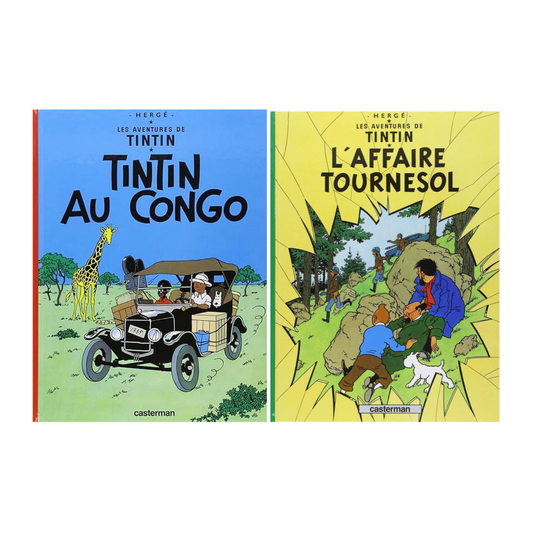 Lot de 5 BD Tintin