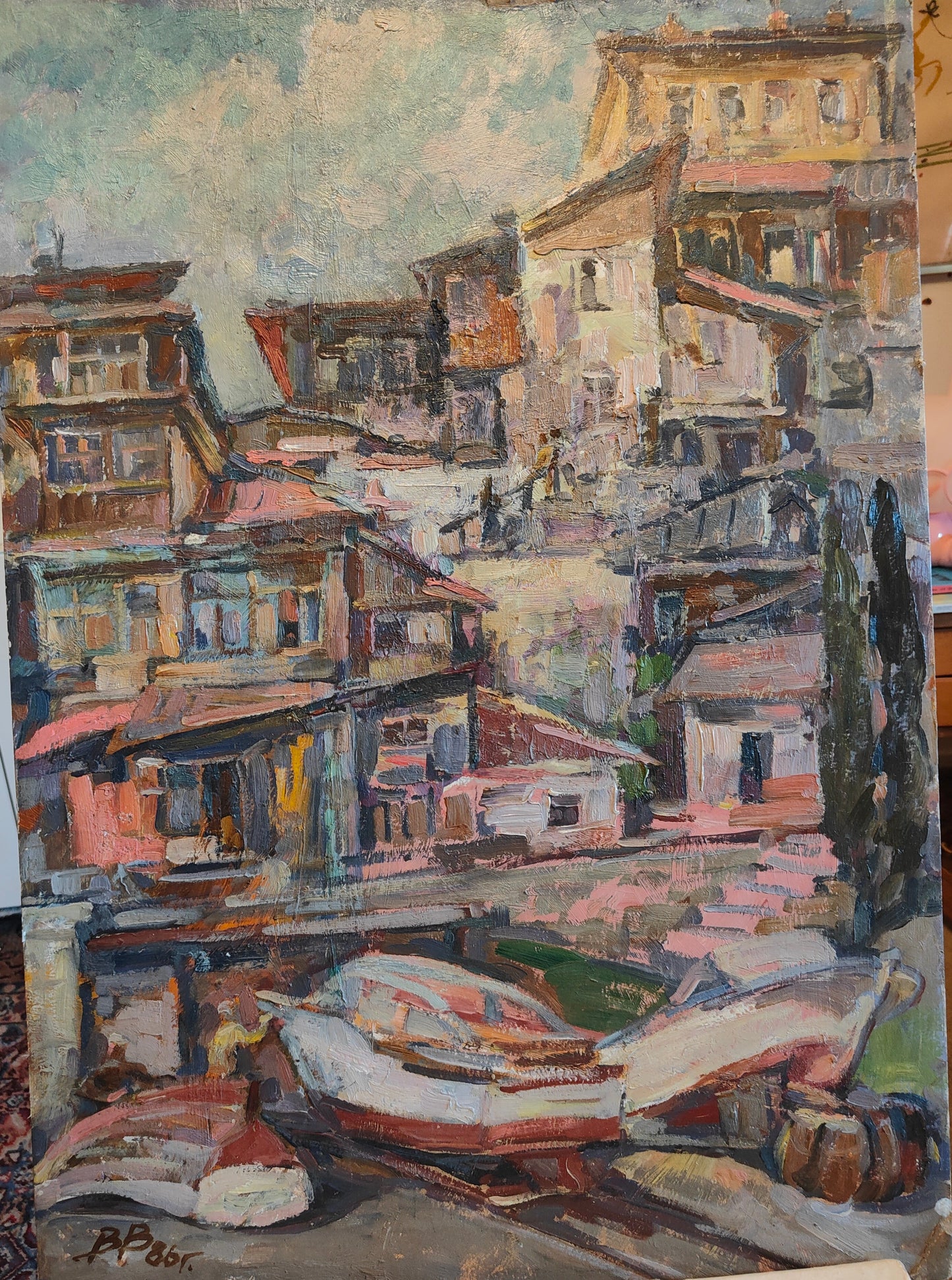 View of Hurzouf in Crimea - Vikhtinsky Viktor Yvanovich (1918-2003)