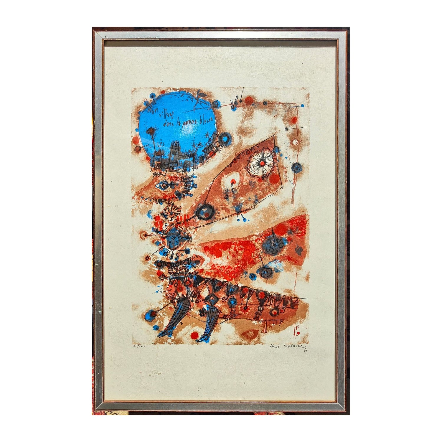 Image traitée - Mon village dans une pmome- Théo Tobiasse (1927-2012)