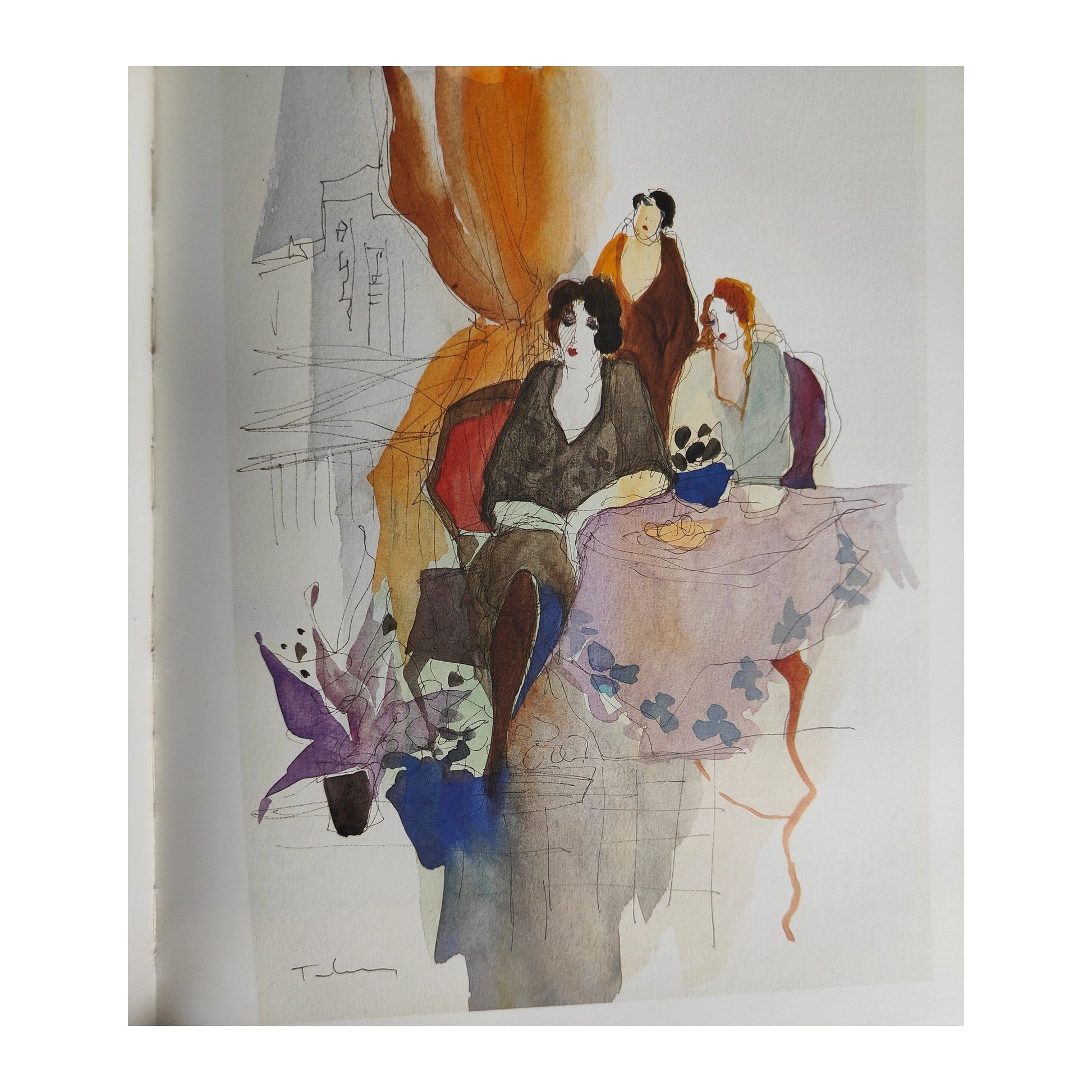 Catalogue Works on Paper d’Itzchak Tarkay, signé au stylo et justifié H.C. 4/50, édition Perry Art Gallery New York, œuvre rare pour collectionneurs d’art.