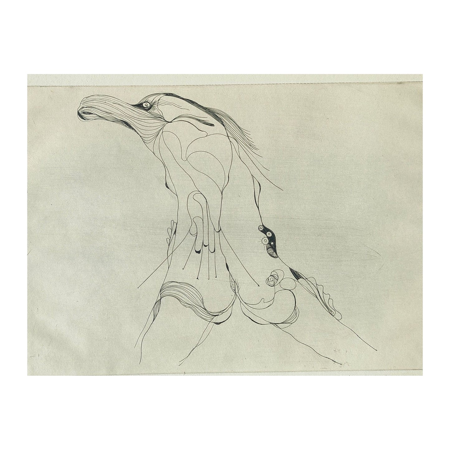 Image traitée - Femme debout de face- Serge Kantorowitz