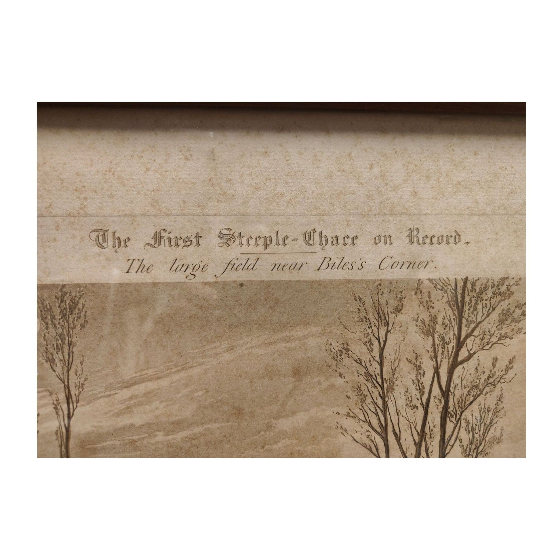 Image traitée - The first steeple chace on record-gravée par Harris dessiné par H. Alken