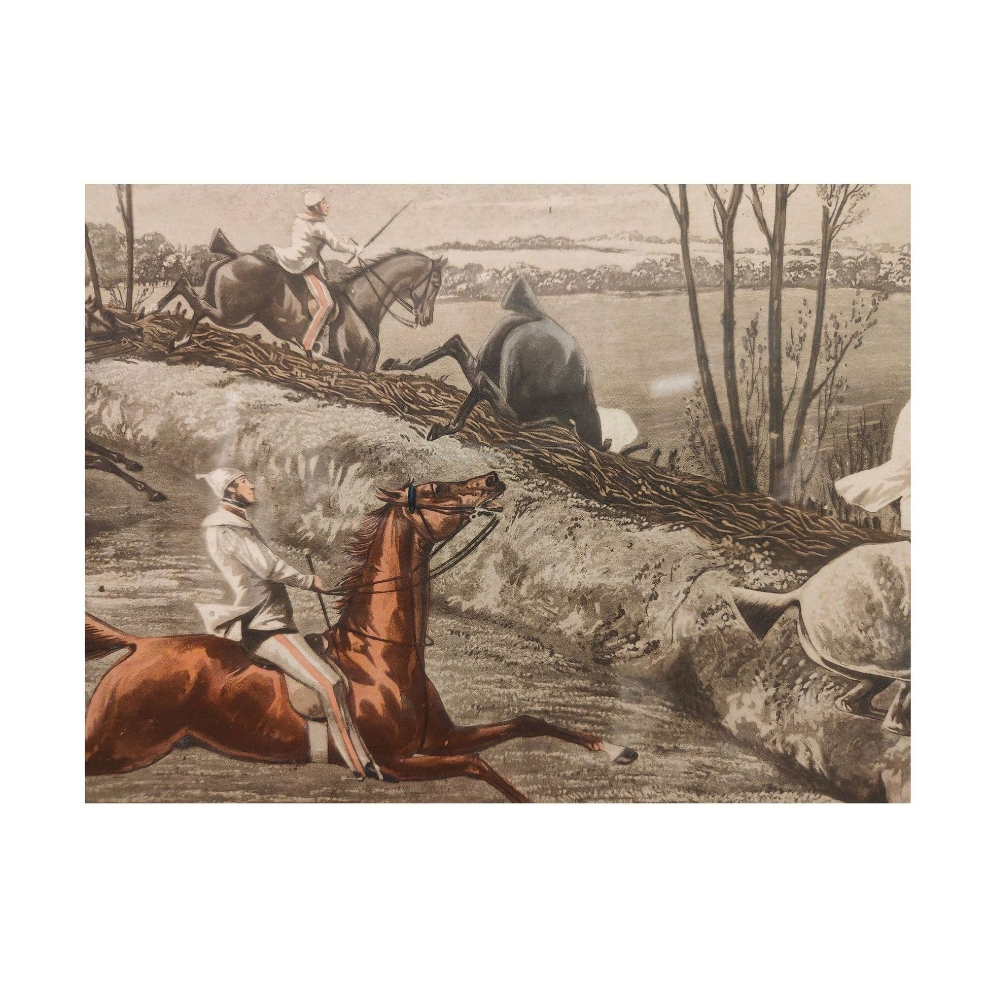 Image traitée - The first steeple chace on record-gravée par Harris dessiné par H. Alken