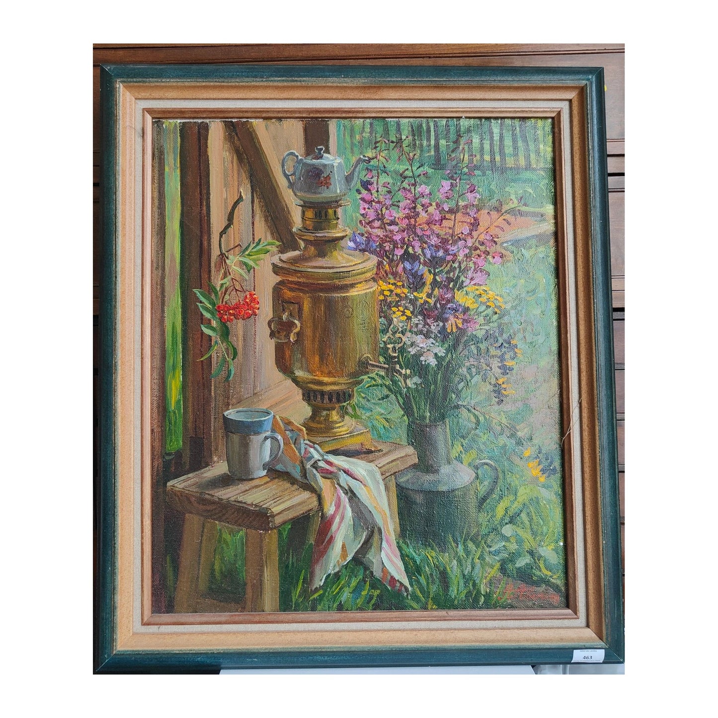 Image traitée - Nature morte avec un samovar-Alexandre Nicolaievich Averin (1952-  )