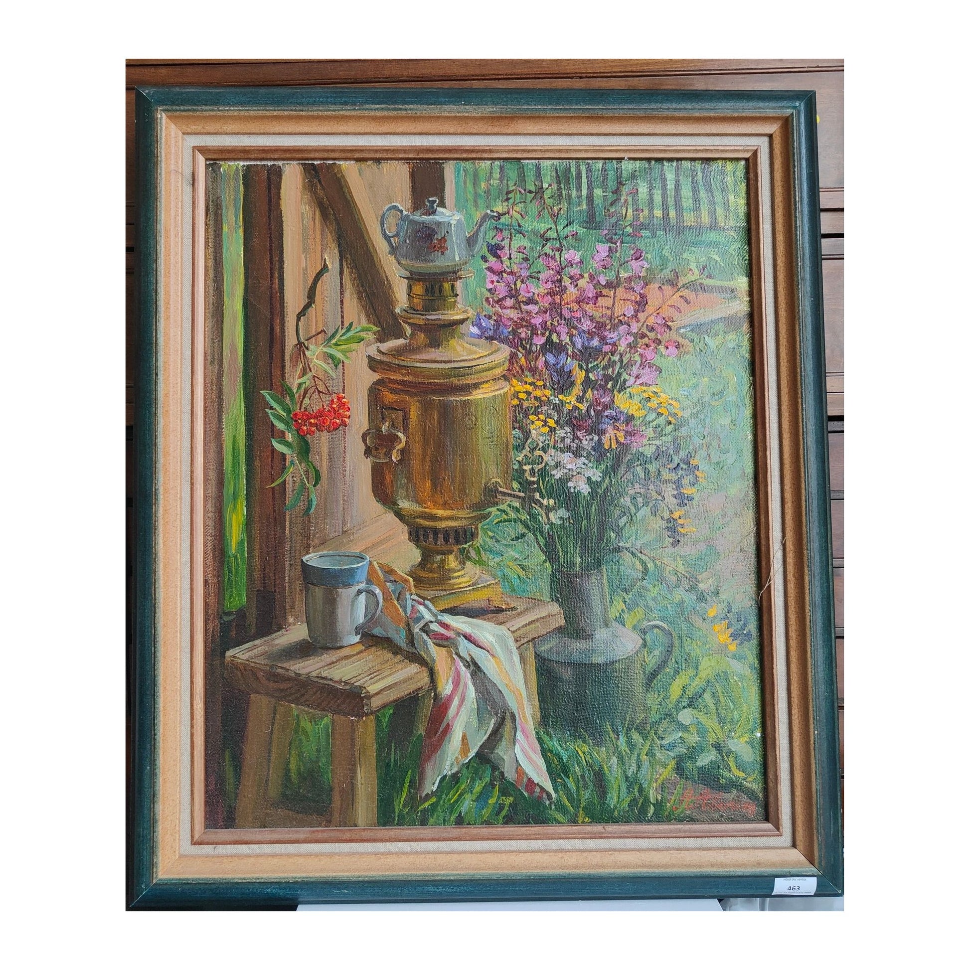 Image traitée - Nature morte avec un samovar-Alexandre Nicolaievich Averin (1952-  )