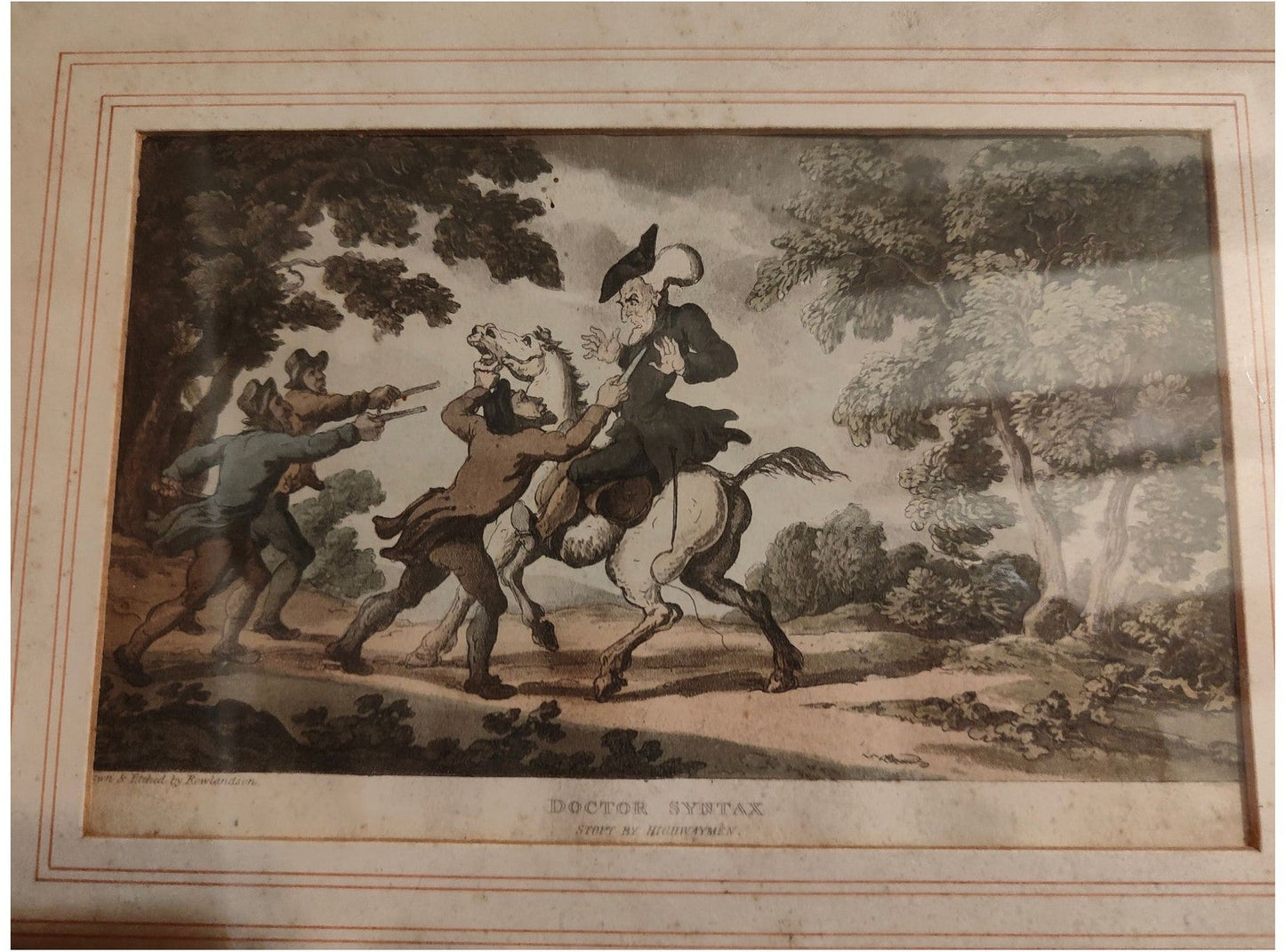 Image traitée - Importante suite de 10 aquatintes originales de Thomas Rowlandson – “Dr Syntax”, Londres, vers 1810–1820 (Ackermann)