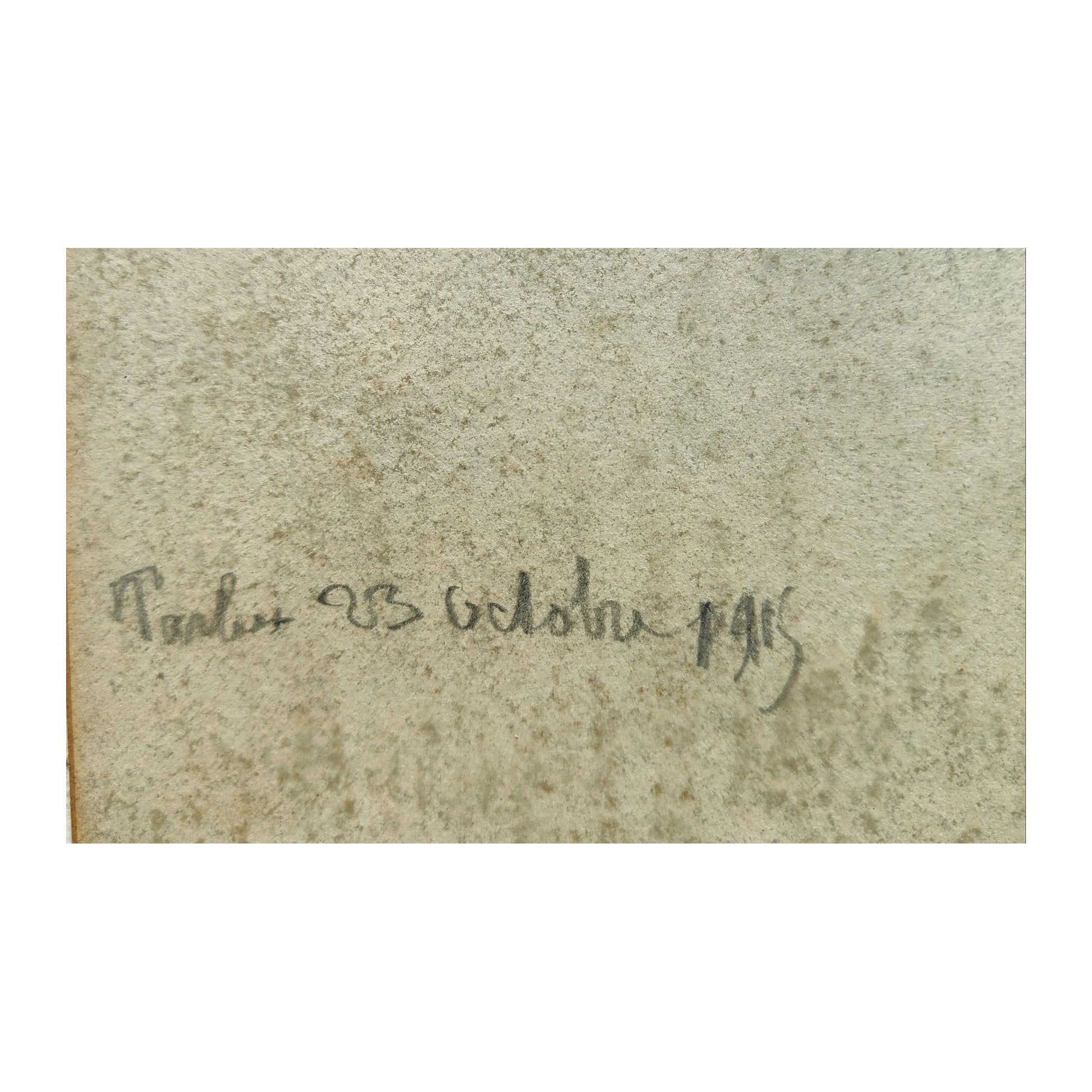 Image traitée - Portrait au crayon signature non reconnue