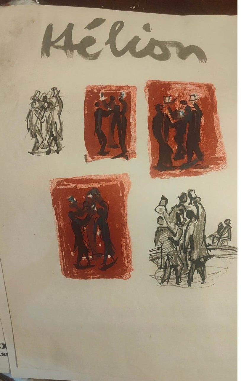 Image traitée - Jean Hélion (1904-1987) Ensemble exceptionnel autour de l'exposition du Cloître de Saint-Lizier (Ariège), septembre 1971