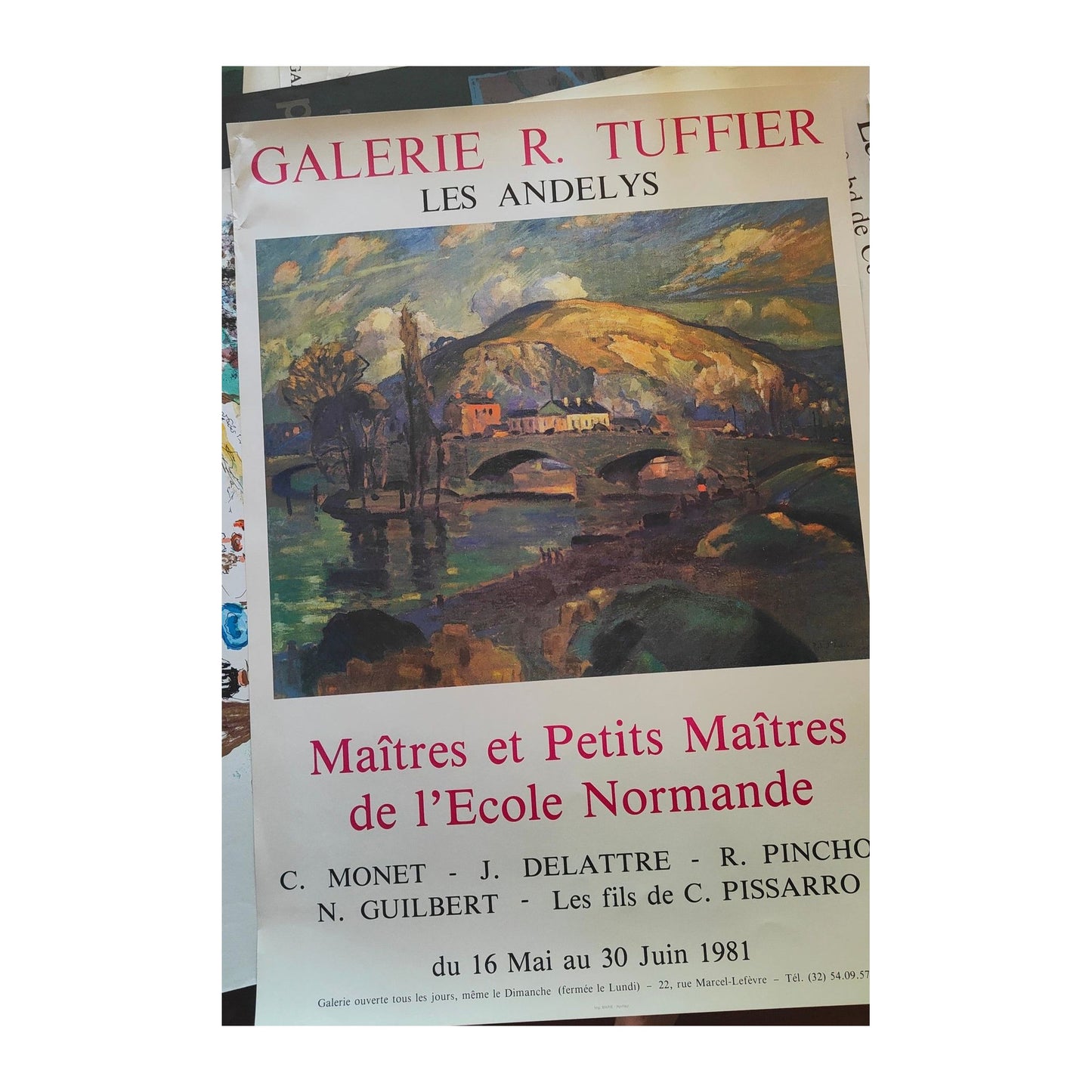 Image traitée - 11 Affiches de la galerie Robert tuffier - les Andelys- 1981-85