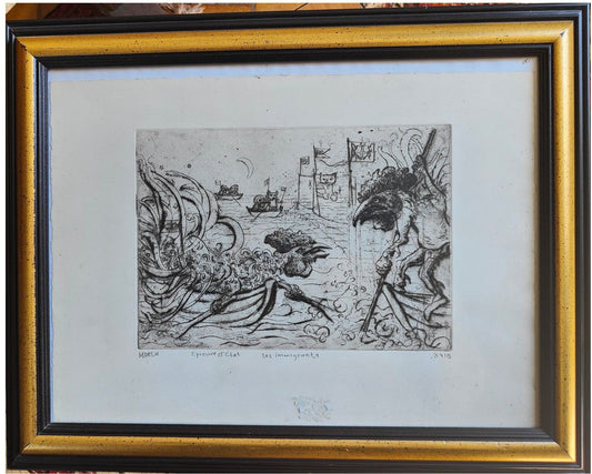 Image traitée - les immigrants- Mordecai Moreh (1937- )