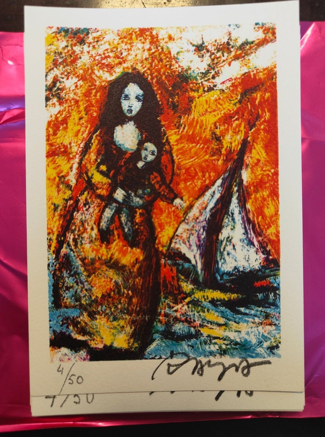 Image traitée - cartes lithographiées - raya Sorkine