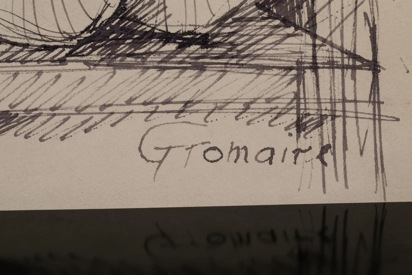 nu féminin-Marcel Gromaire (1892-1971) encre de chine